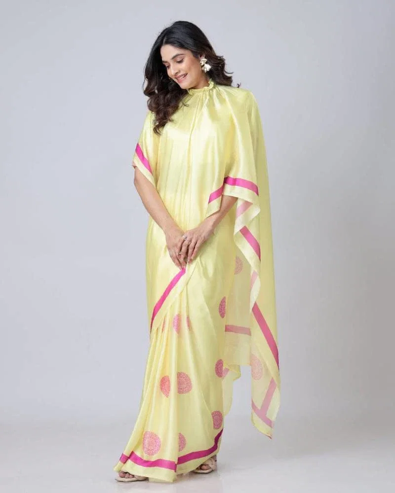Ce Georgette Satin 2 Fancy Party Wear Saree Collection