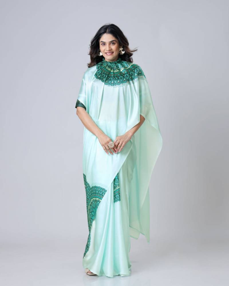 Ce Georgette Satin 2 Fancy Party Wear Saree Collection