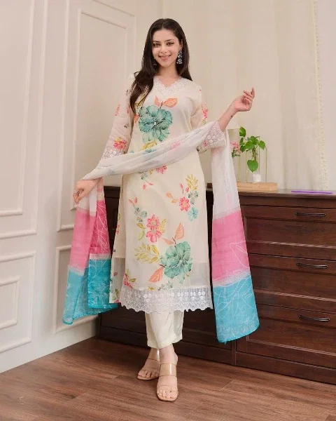 Madhuri 3 Fancy Kurti Bottom With Dupatta Collection