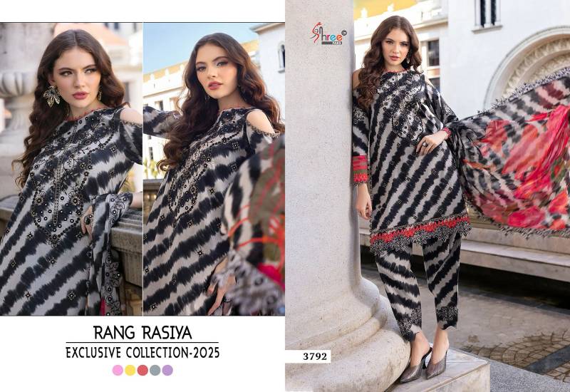 Shree Rang Rasiya Exclusive Collection 2025 Cotton Dupatta Pakistani Suits