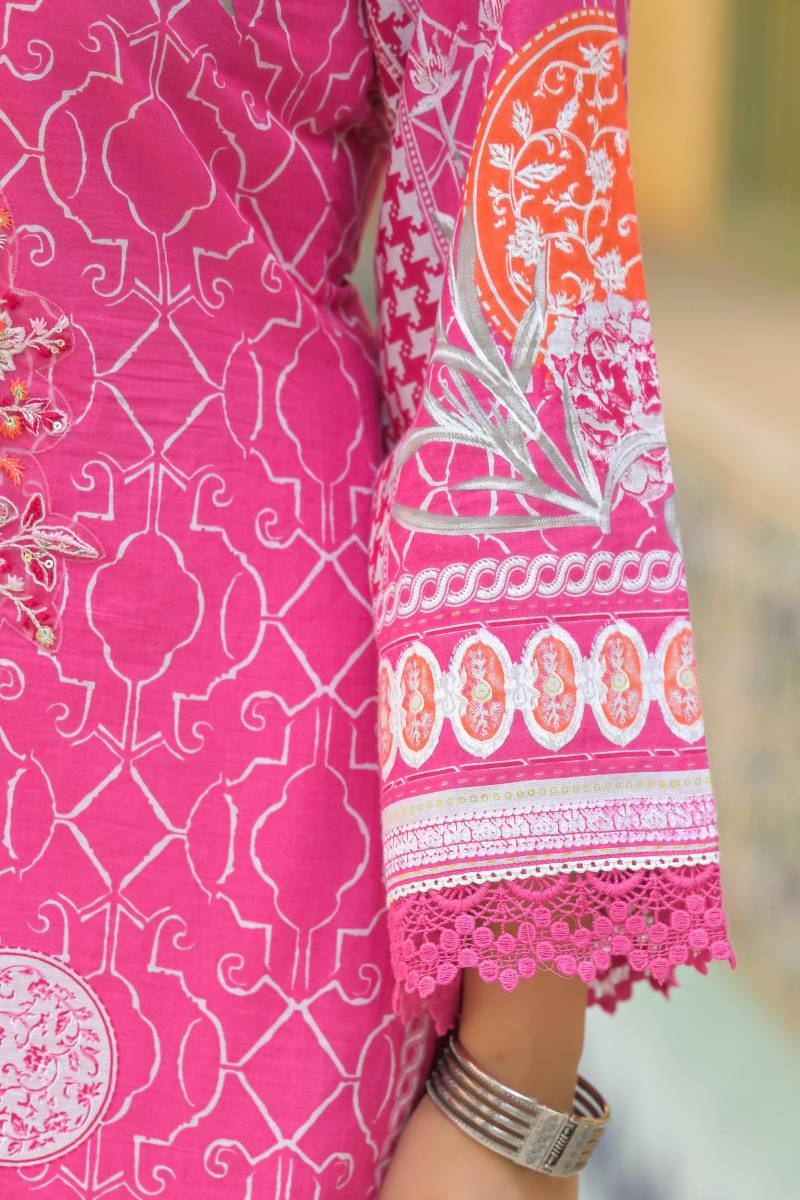 Tanyaa P 253 Cotton Handwork Touchup Kurti Bottom With Dupatta