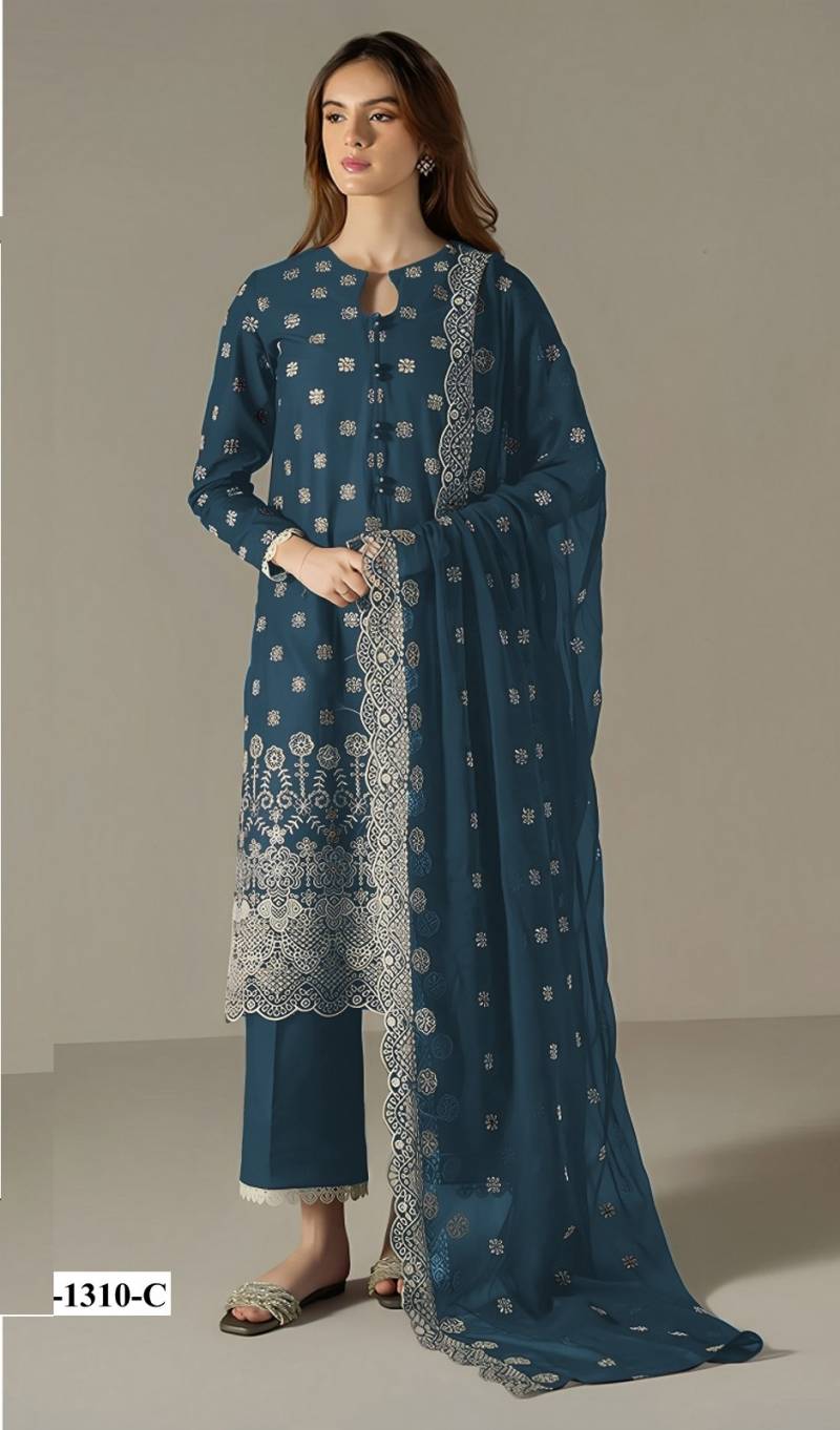 Super Hit 1310 A To E Beautiful Faux Georgette Salwar Suit