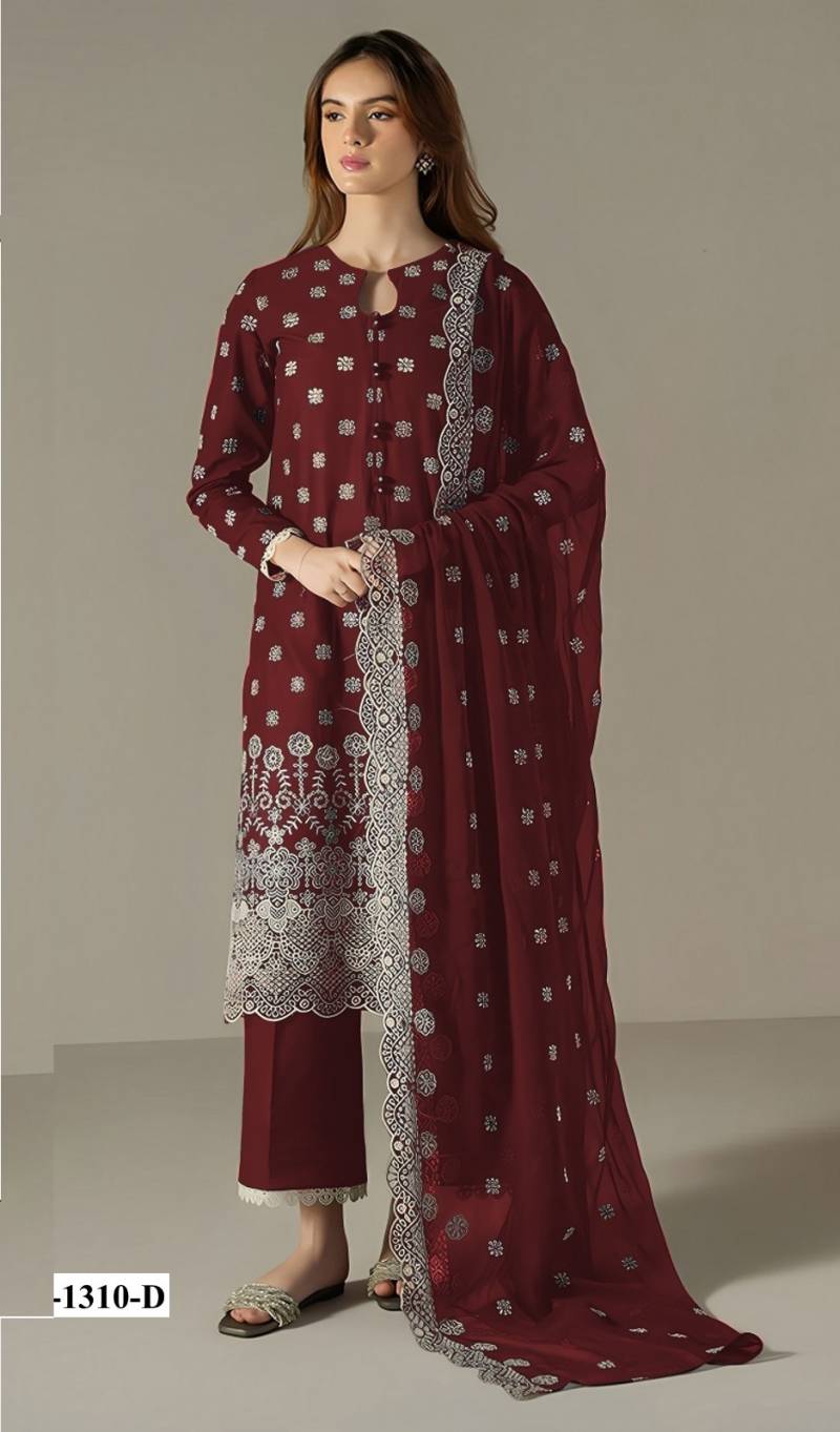 Super Hit 1310 A To E Beautiful Faux Georgette Salwar Suit