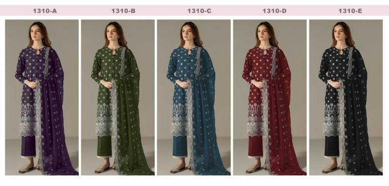 Super Hit 1310 A To E Beautiful Faux Georgette Salwar Suit