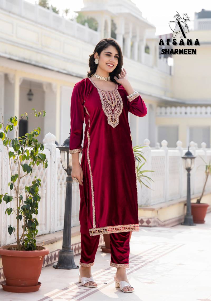 Afsana Sharmeen Viscose Makhmal Readymade Collection