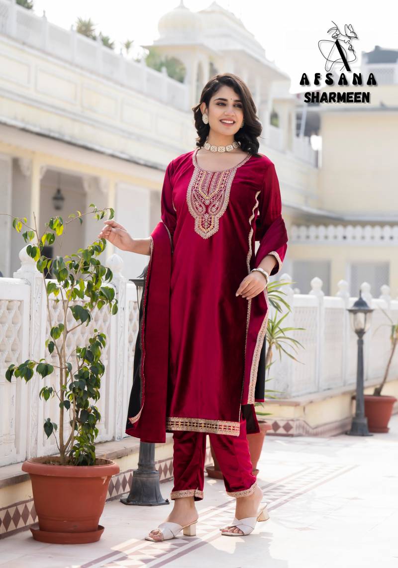 Afsana Sharmeen Viscose Makhmal Readymade Collection