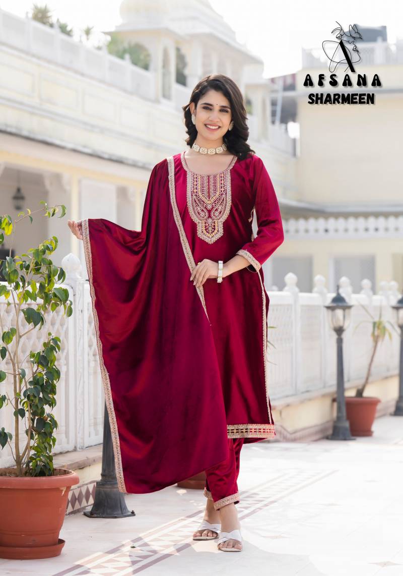 Afsana Sharmeen Viscose Makhmal Readymade Collection