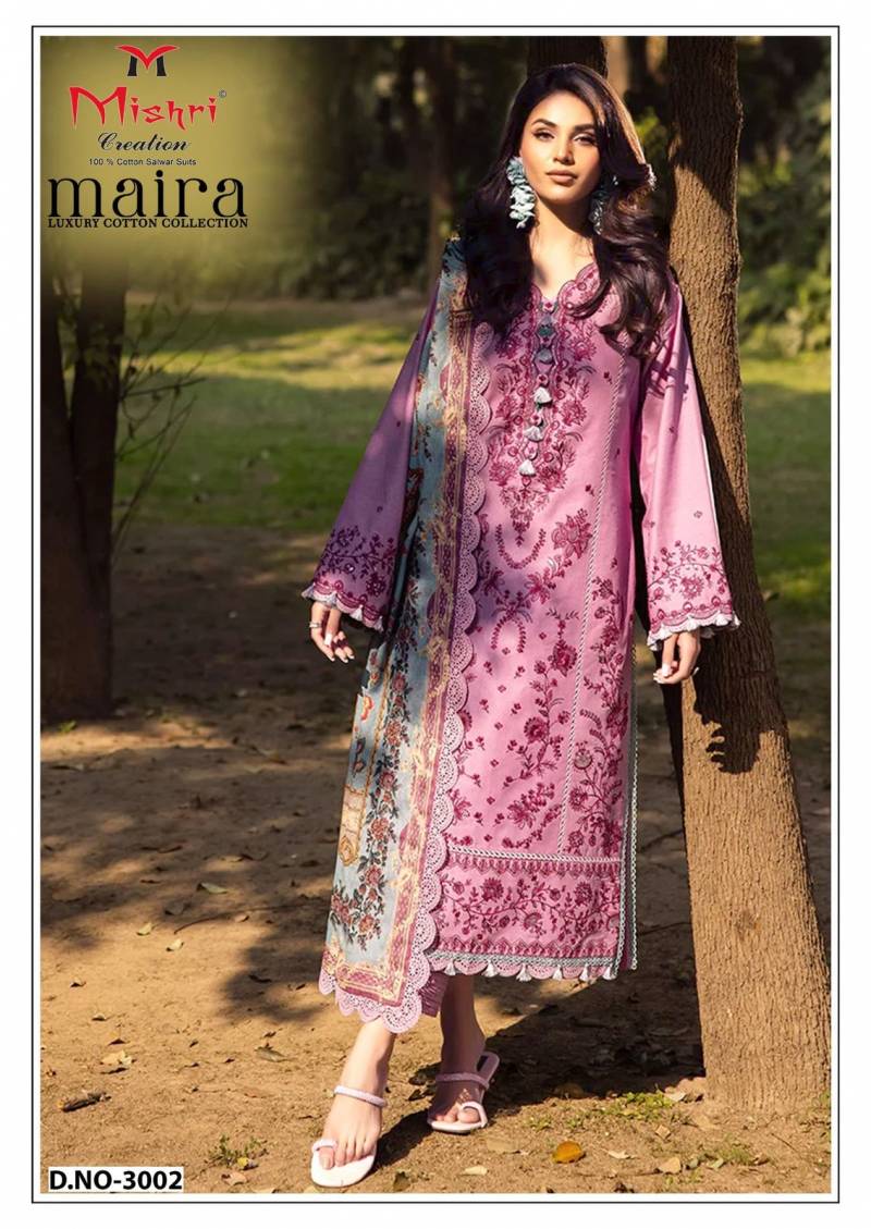 Mishri Maira 3 Cotton Printed Karachi Style Dress Material Collection