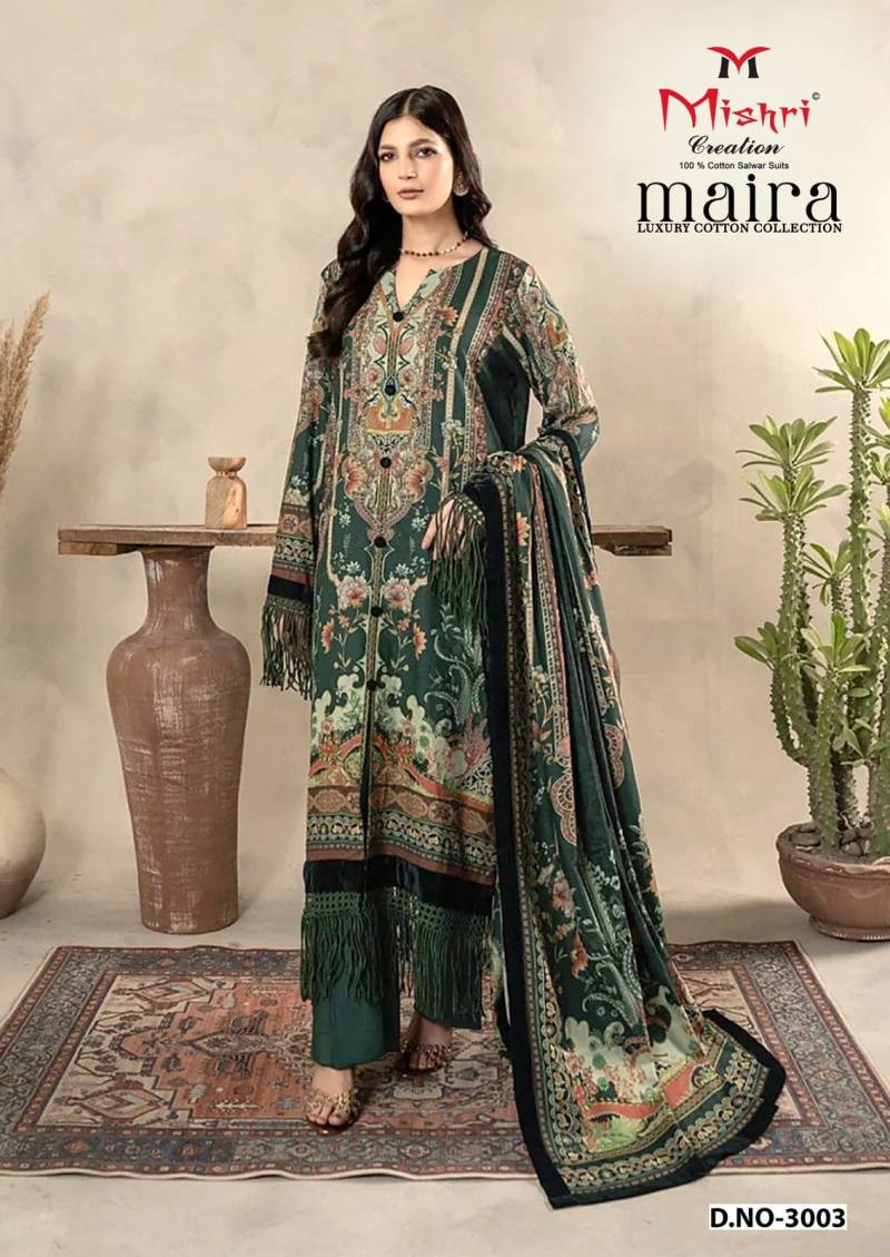 Mishri Maira 3 Cotton Printed Karachi Style Dress Material Collection