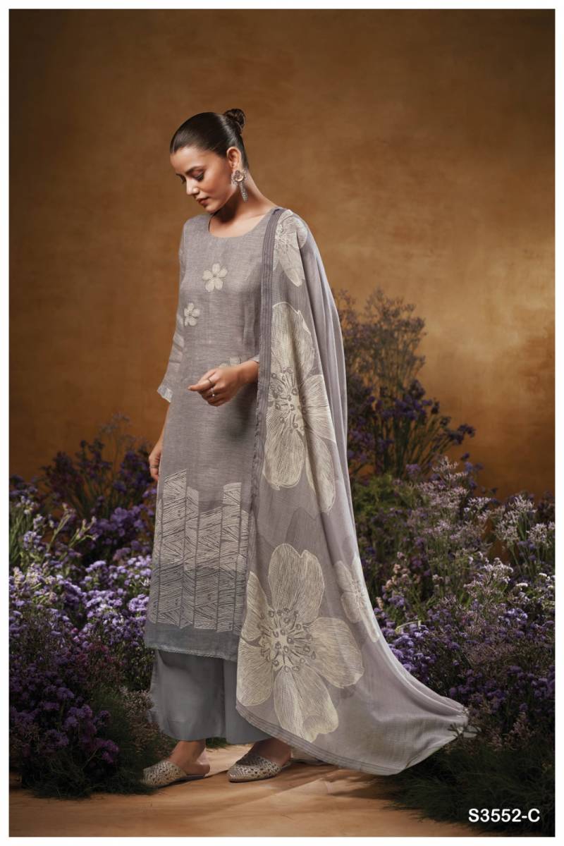 Ganga Kaiya Cotton Linen Printed Fancy Salwar Suit Collection