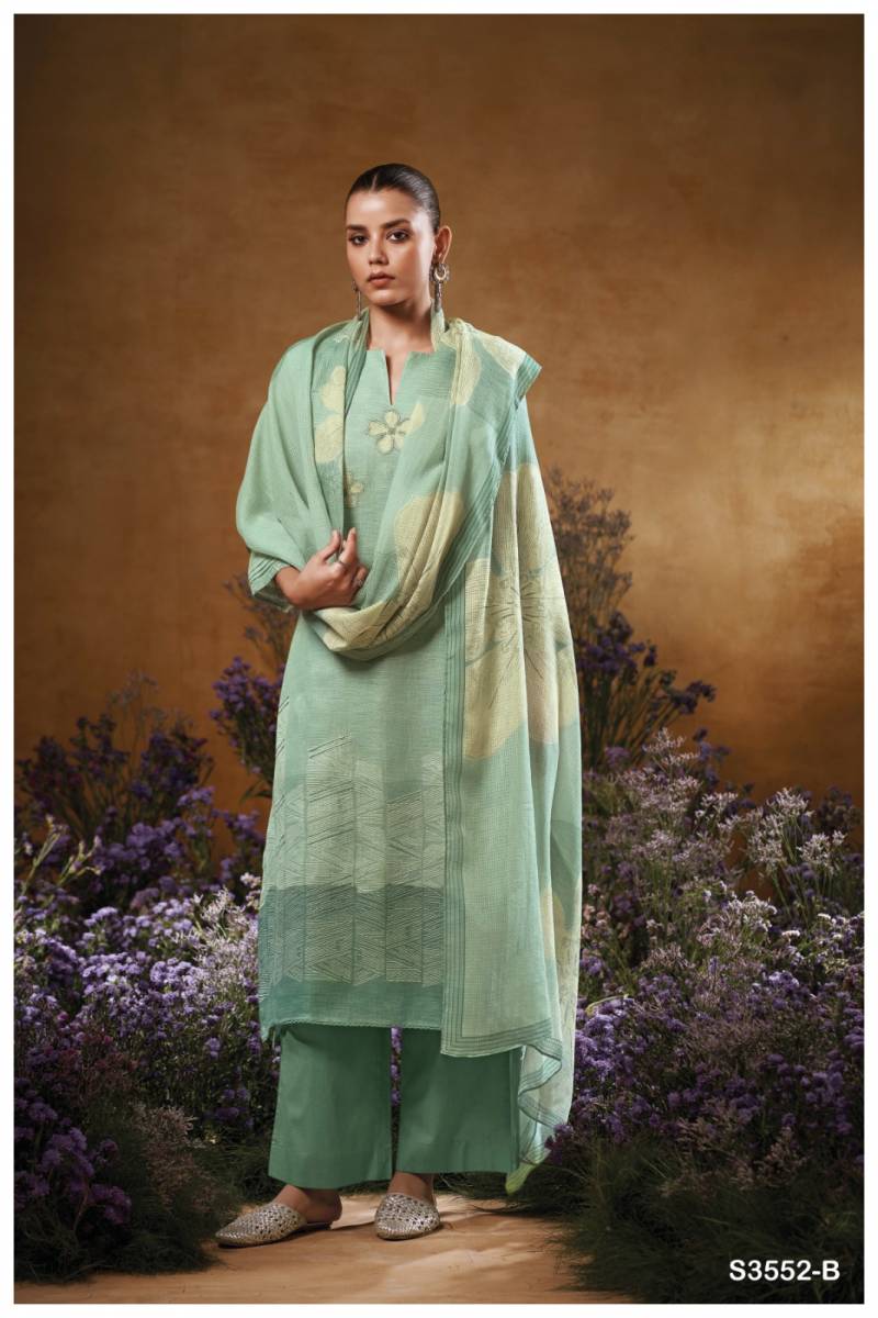 Ganga Kaiya Cotton Linen Printed Fancy Salwar Suit Collection