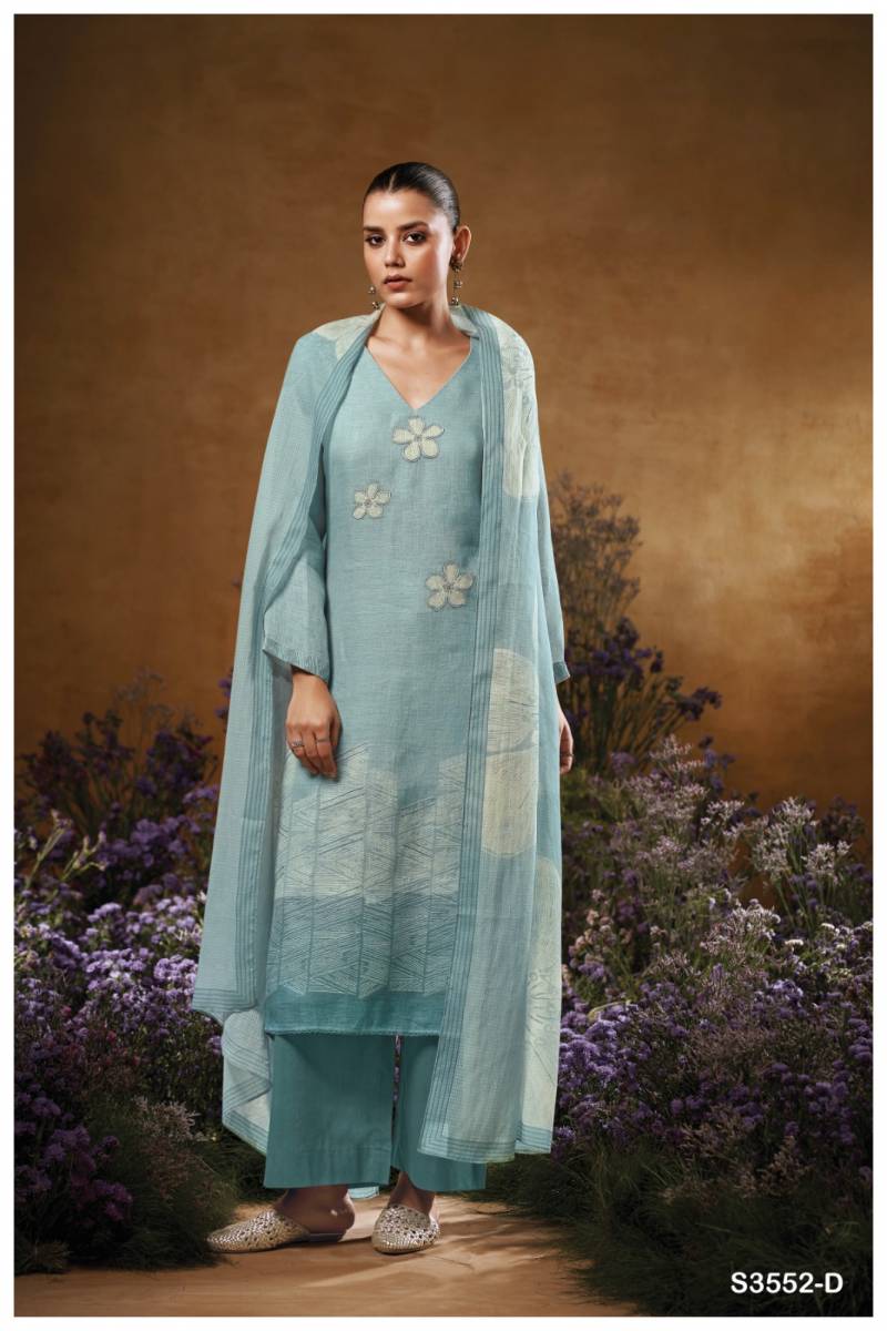 Ganga Kaiya Cotton Linen Printed Fancy Salwar Suit Collection