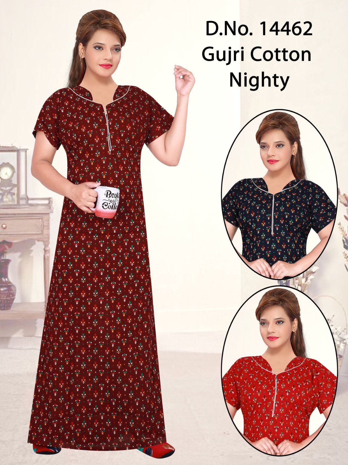 Seven Cross Gujri Cotton Nighty Collection