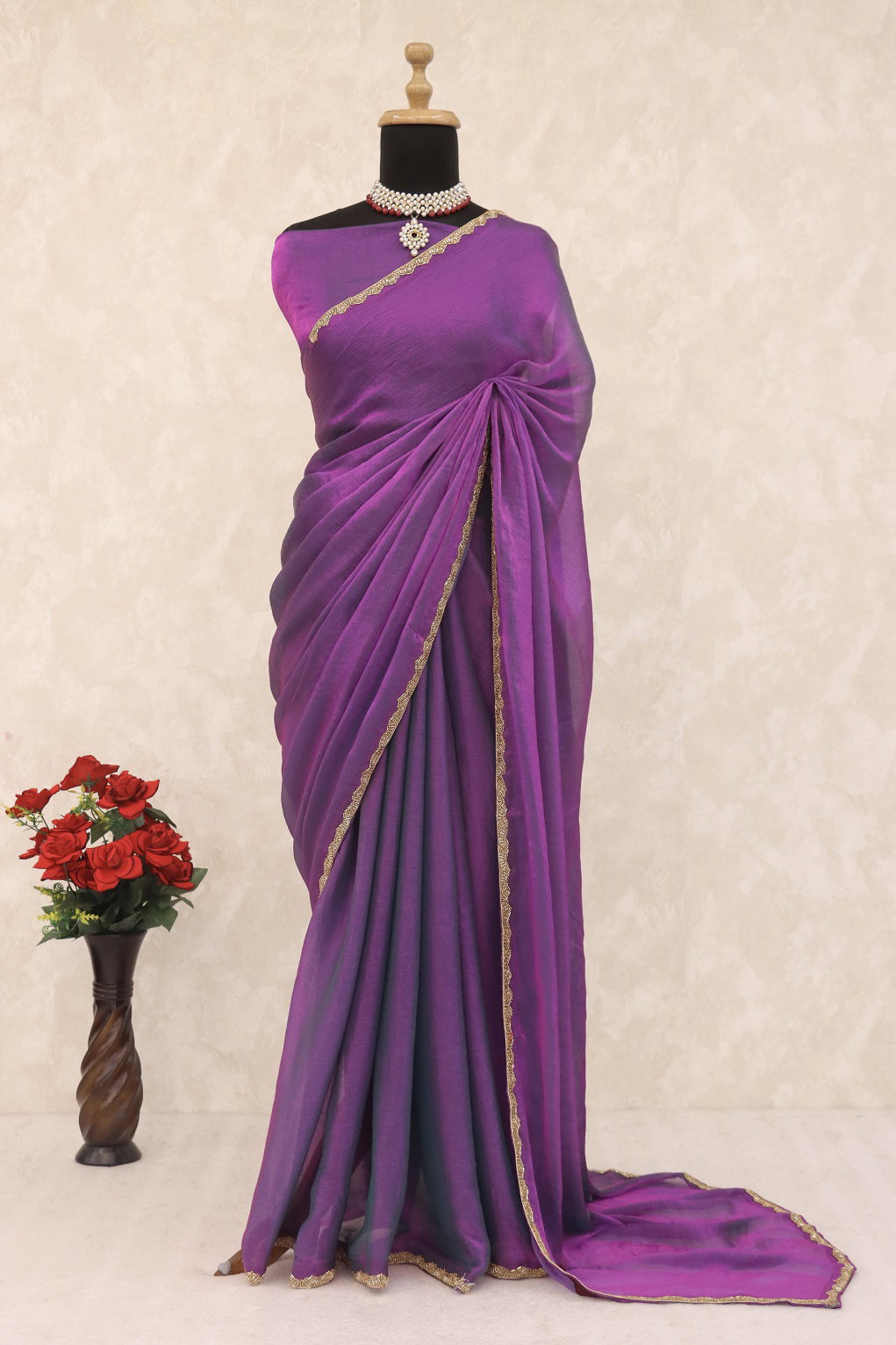 Meera 280 Party Wear Designer Jimmy Choo Saree with Heavy Lace Border 