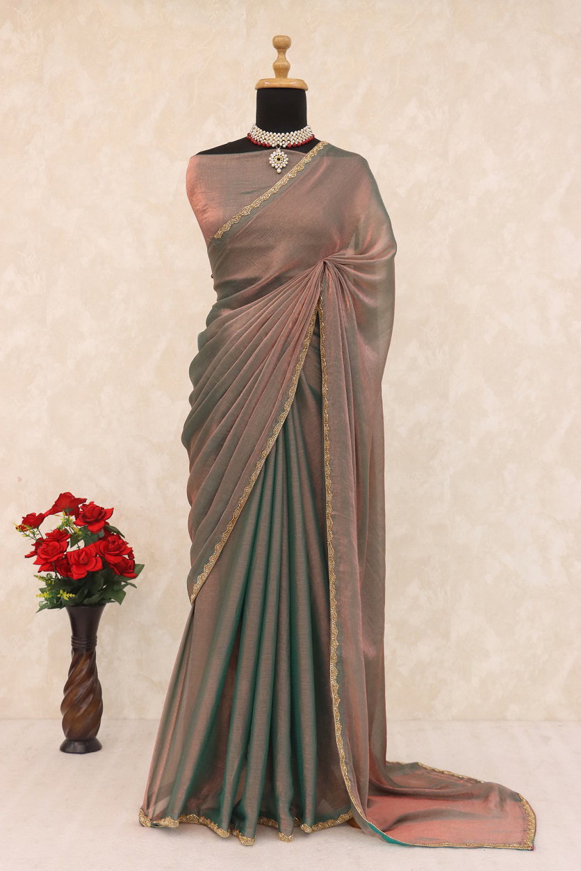 Meera 280 Party Wear Designer Jimmy Choo Saree with Heavy Lace Border 