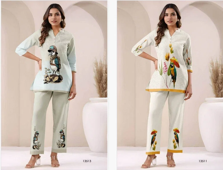 Tanyaa P 259 Cotton With Fancy Printed Co Ord Set Collection