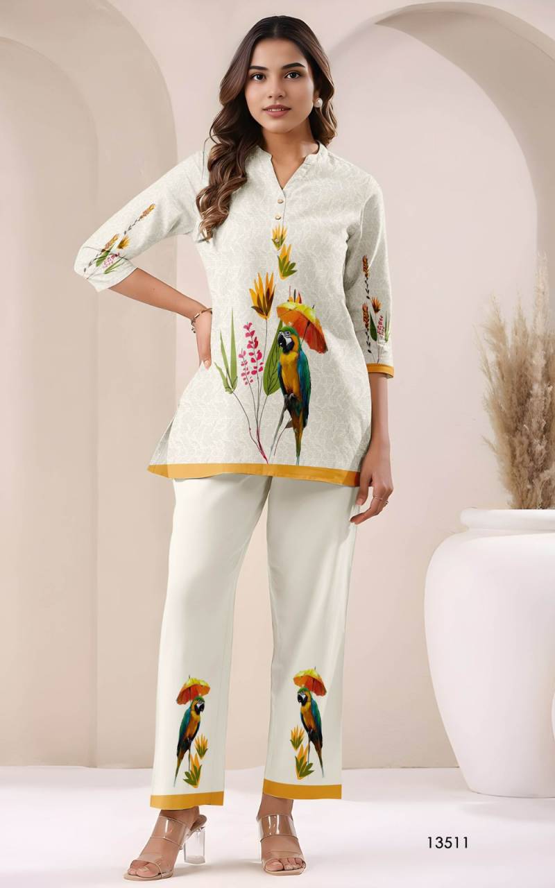 Tanyaa P 259 Cotton With Fancy Printed Co Ord Set Collection