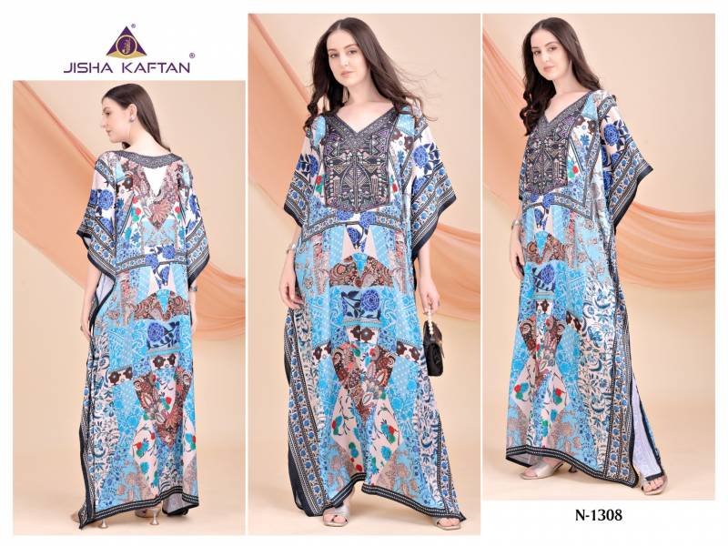 Jelite Kaftan E Nazakat Vol 13 Japan Satin Printed Kaftans Collection