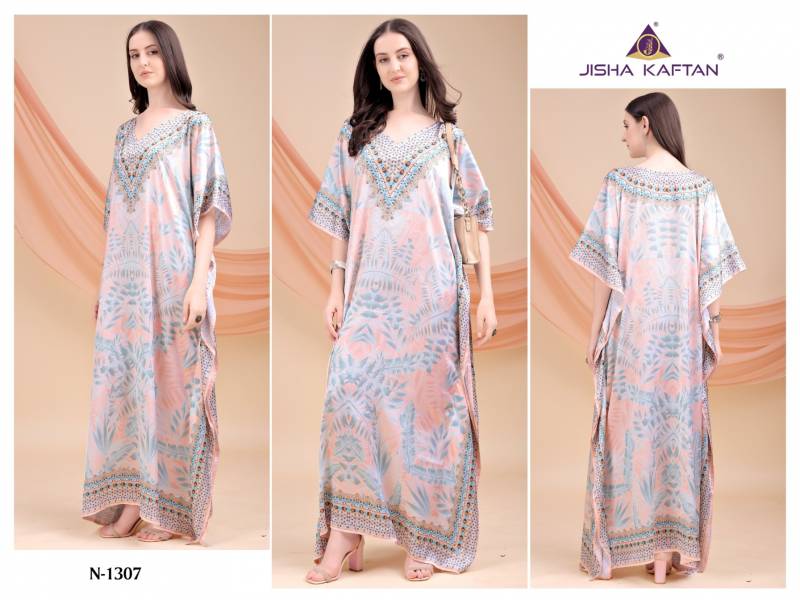 Jelite Kaftan E Nazakat Vol 13 Japan Satin Printed Kaftans Collection