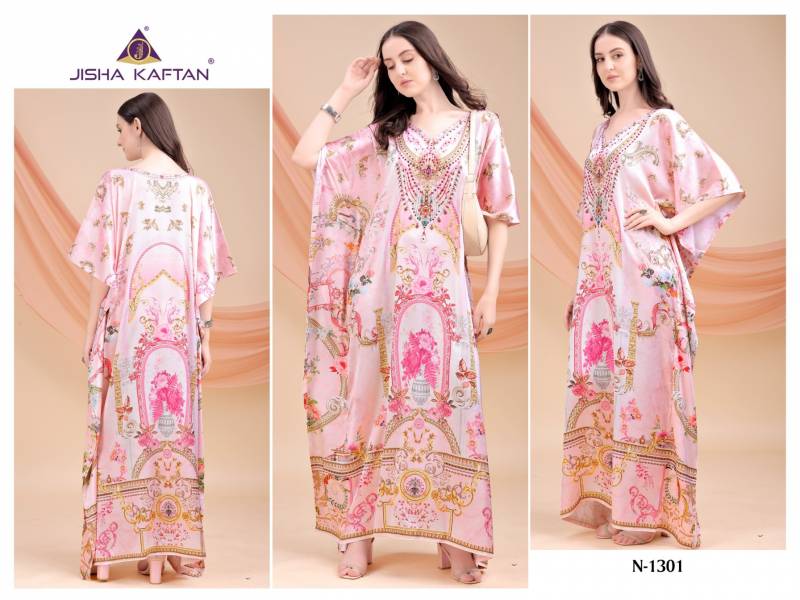Jelite Kaftan E Nazakat Vol 13 Japan Satin Printed Kaftans Collection