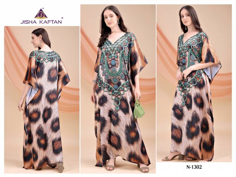 Jelite Kaftan E Nazakat Vol 13 Japan Satin Printed Kaftans Collection