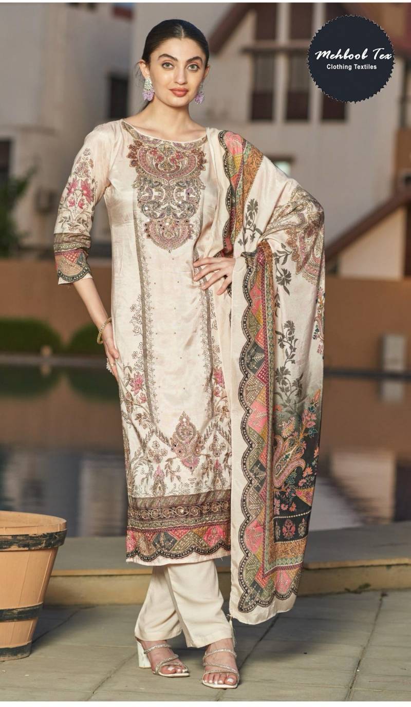 Mehboob Tex 1615 Viscose Maslin Digital Printed Pakistani Salwar Suit