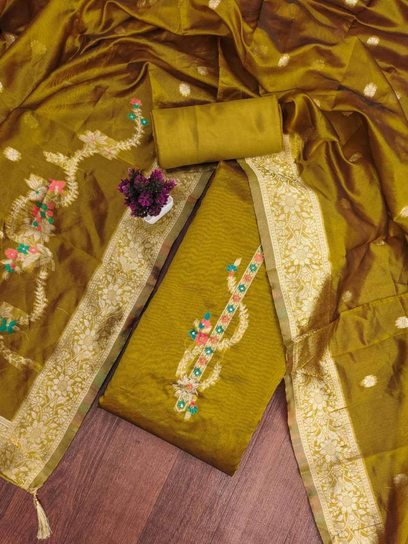 Color Set 9086 Fancy Jacquard Dress Material Collection