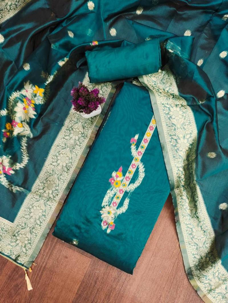 Color Set 9086 Fancy Jacquard Dress Material Collection