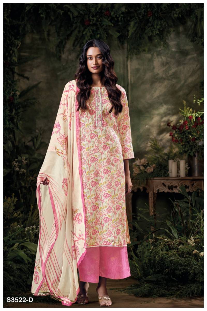 Ganga Bhaviya Cotton Printed Embroidered Fancy Salwar Suit Collection