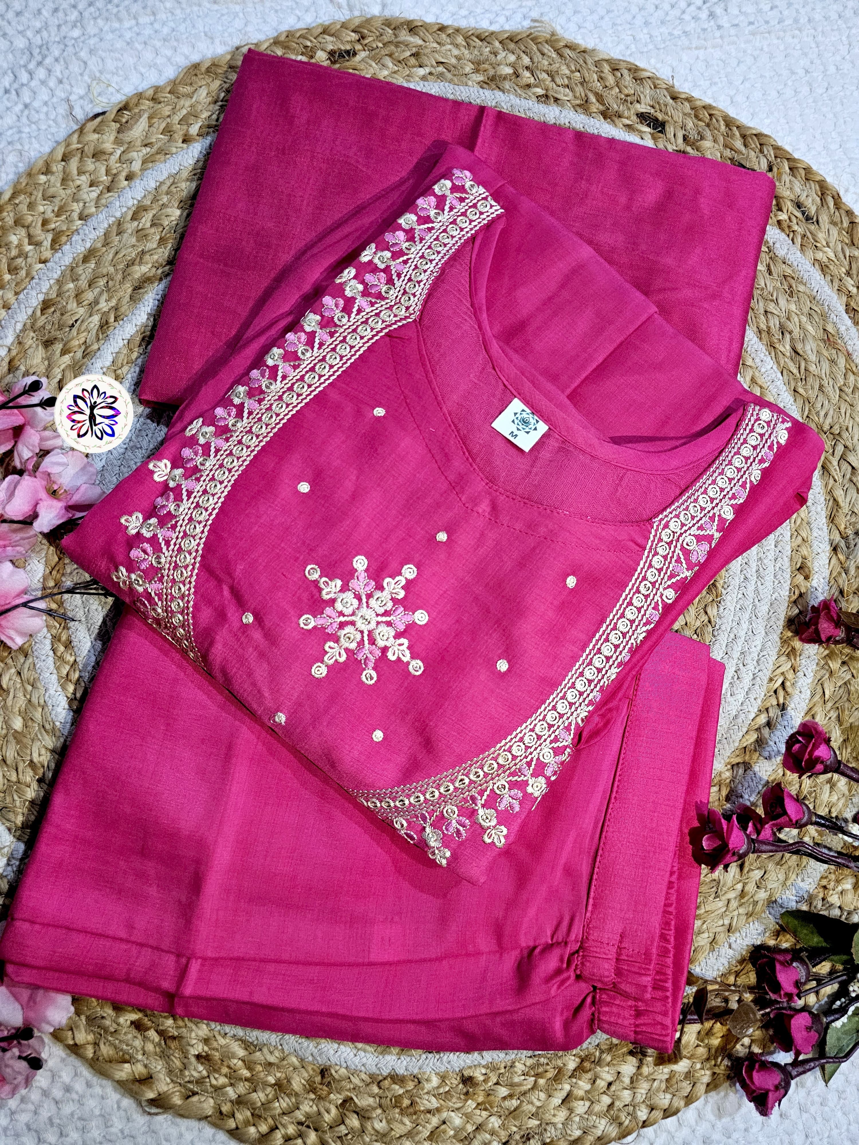 Lekha KL 6016 Muslin Cotton Embroidered Kurti Bottom With Dupatta Collection