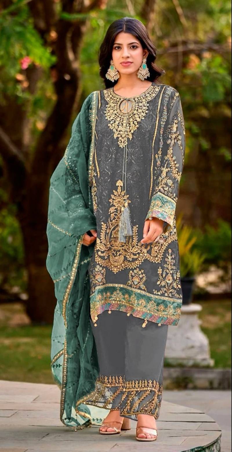 Bilqis B 142 U To X Georgette Pakistani Salwar Kameez Collection