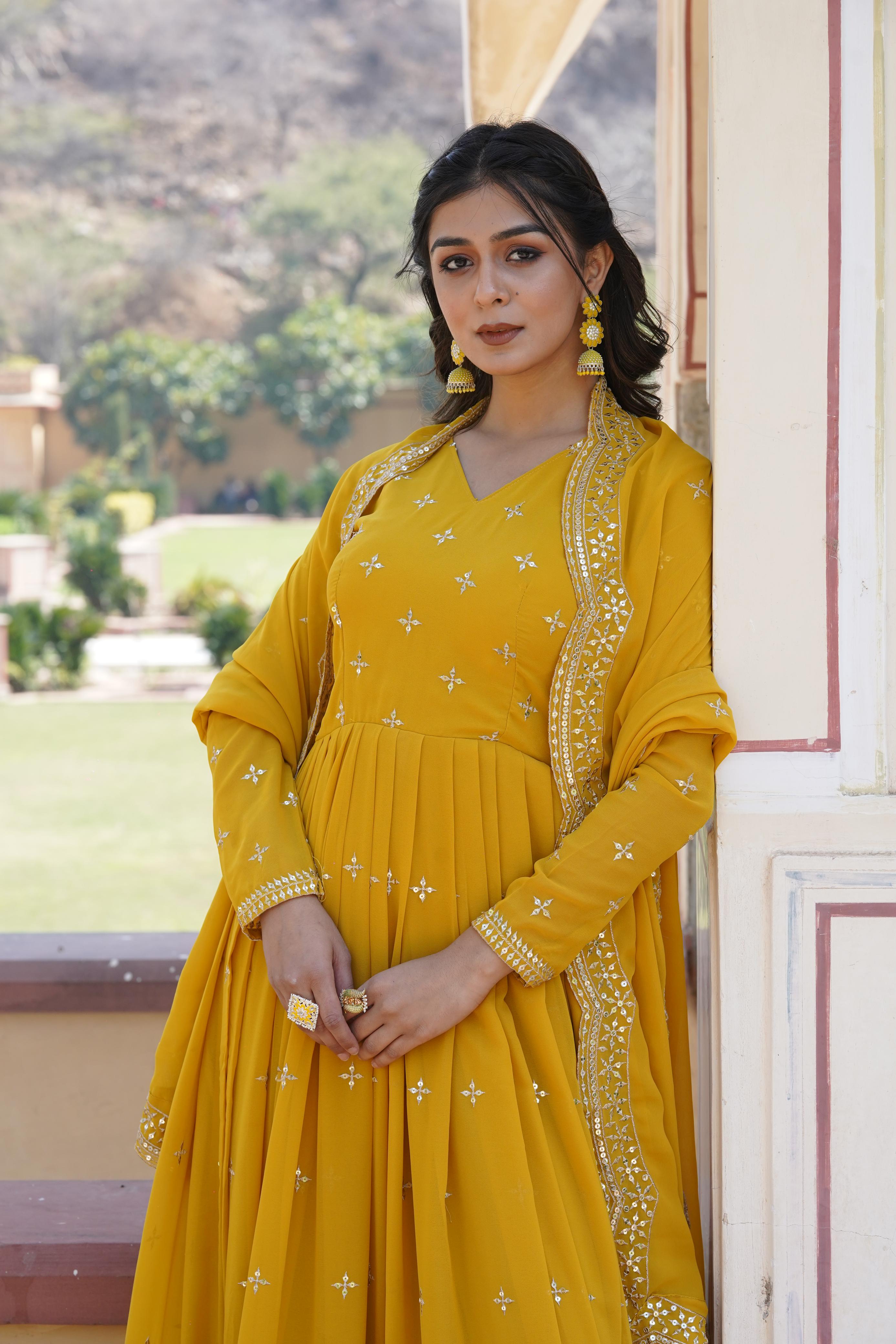 Lekha KA 1084 Faux Georgette Designer Gown Collection