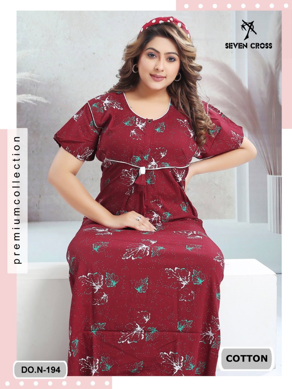 Seven Cross Rajwadi Cotton Heavy Premium Nighty Collection