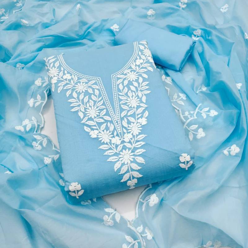 Color Set 9089 Chanderi Cotton Fancy Dress Material Collection