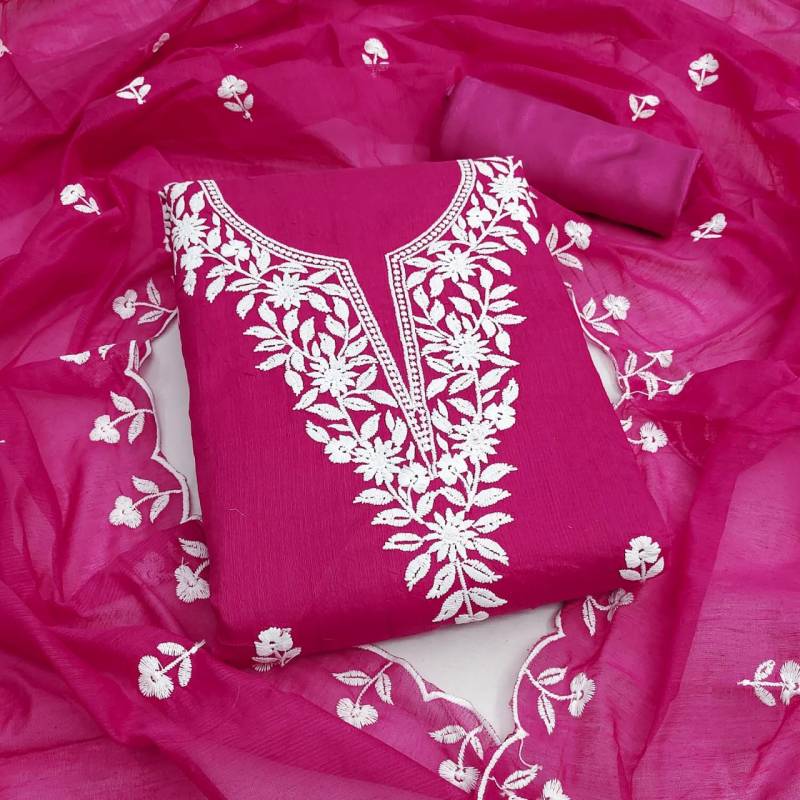 Color Set 9089 Chanderi Cotton Fancy Dress Material Collection