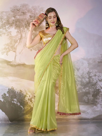 Ziva 35 Party Wear Designer Twin Net saree with Heavy Lace Border 