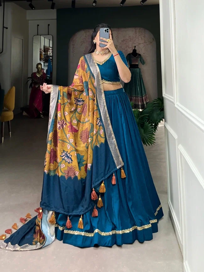 Lekha LN 1033 Chinon Silk Printed Lehenga Choli Collection
