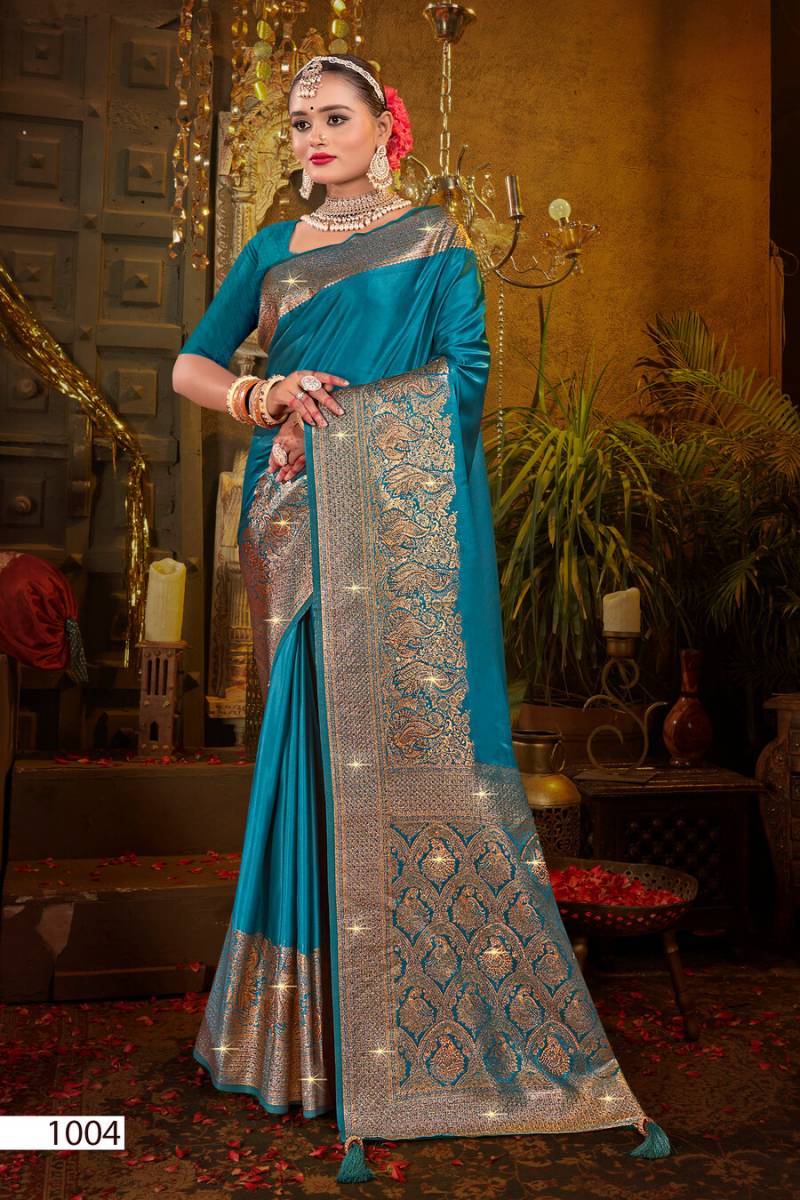 Saroj Rajvaibhav Silk Vol 2 Wedding Wear Satin Silk Saree Collection