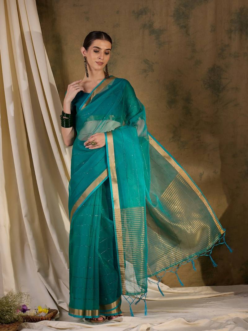 Color Set 8212 Organza Silk Festive Wear Saree Collection