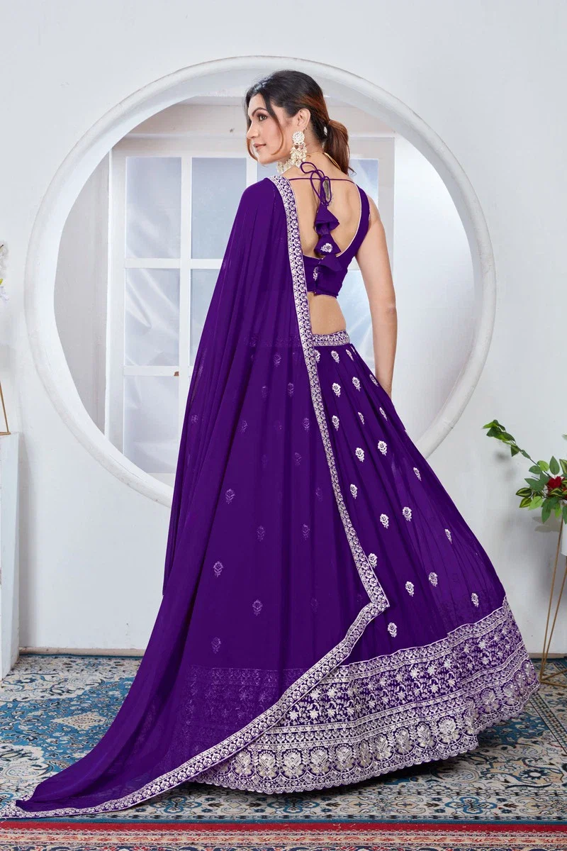 Dz 2239 Georgette Embroidered Fancy Lehenga Choli Collection