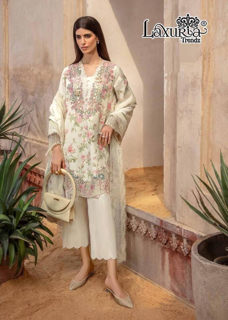 Laxuria Trendz 1498 Maslin Digital Printed Ready Made Suit