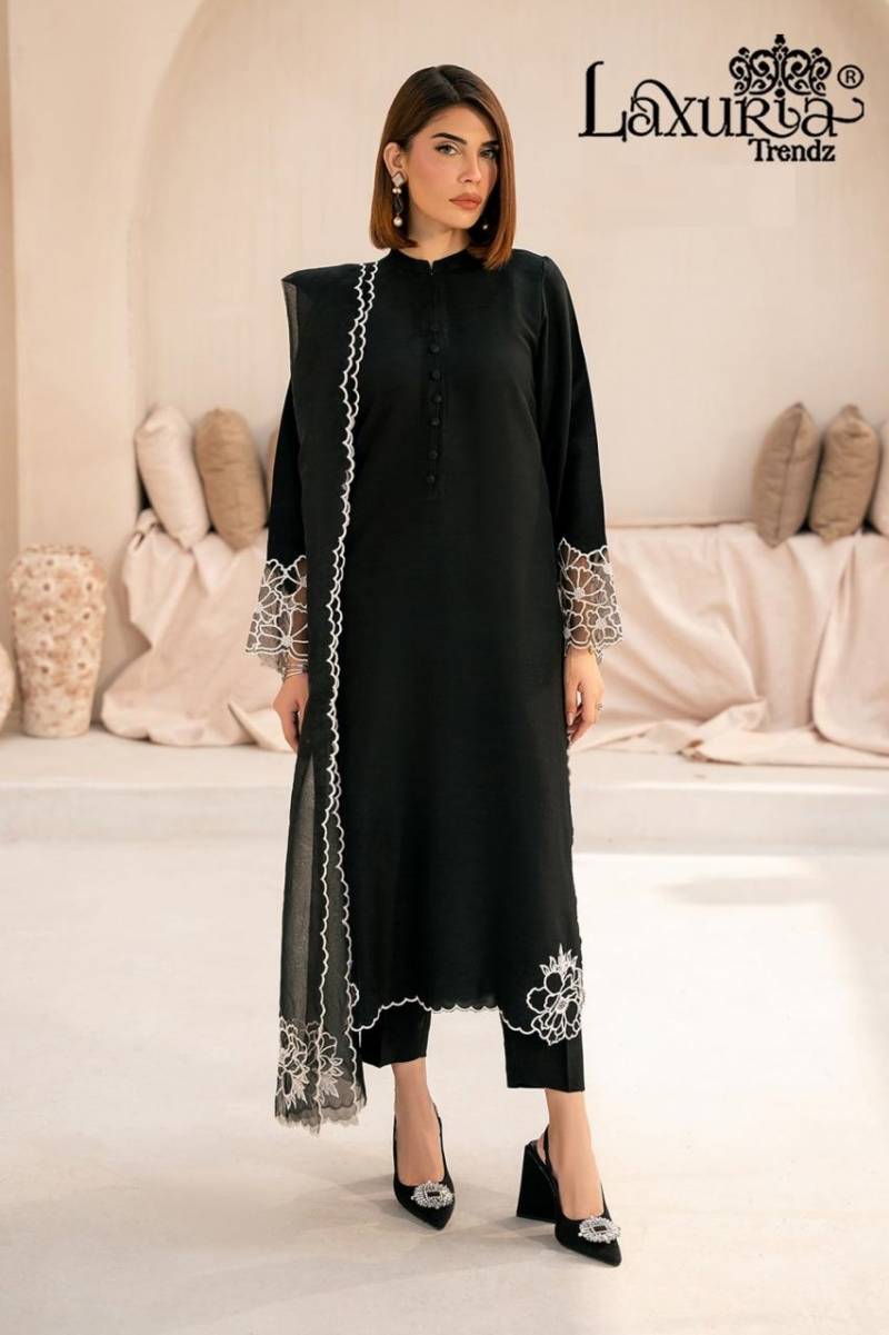 Laxuria Trendz 1518 Faux Georgette Tunic Ready Made Suit
