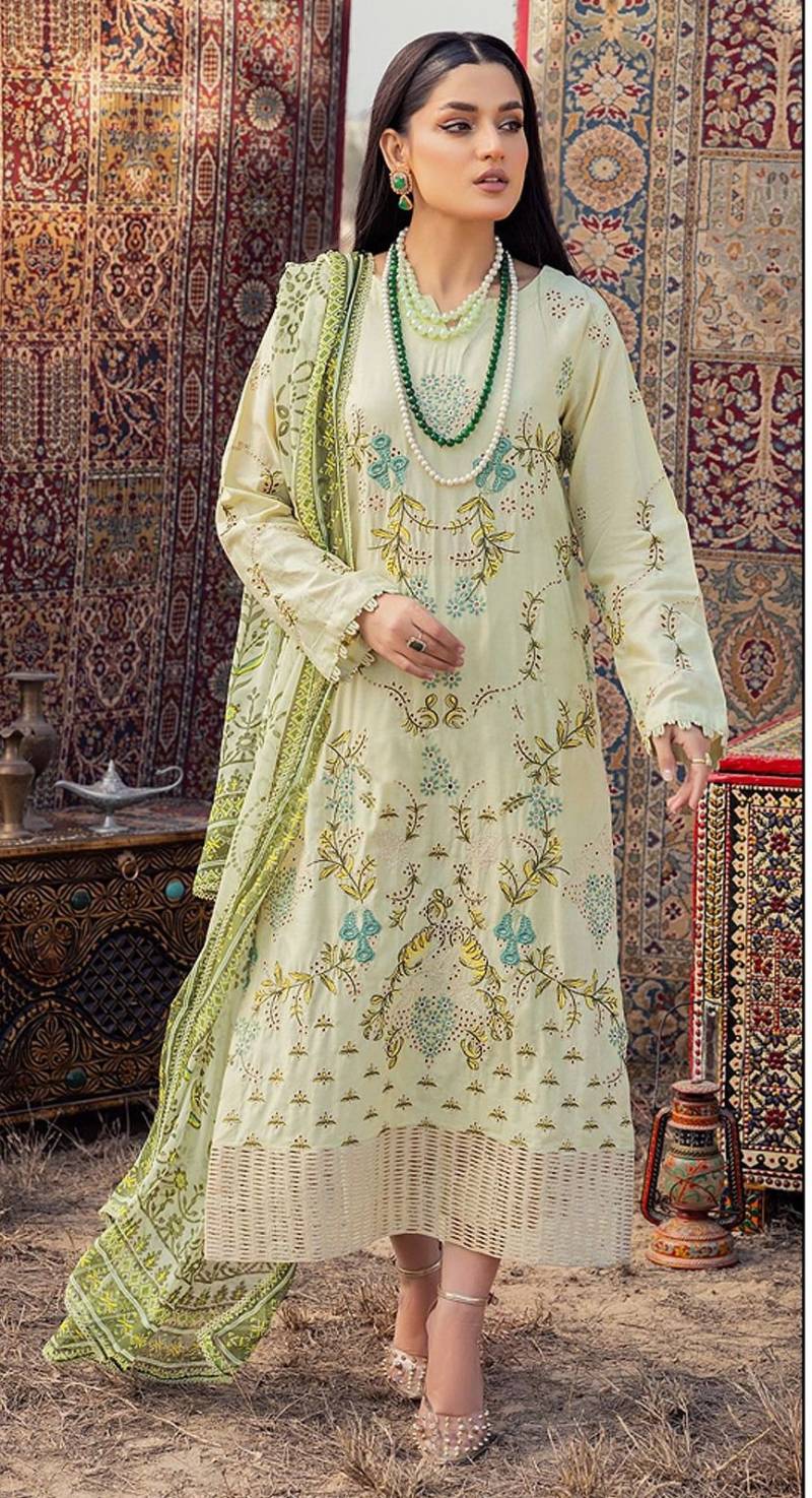 Bilqis B 176 Lawn Cotton Pakistani Salwar Kameez Collection