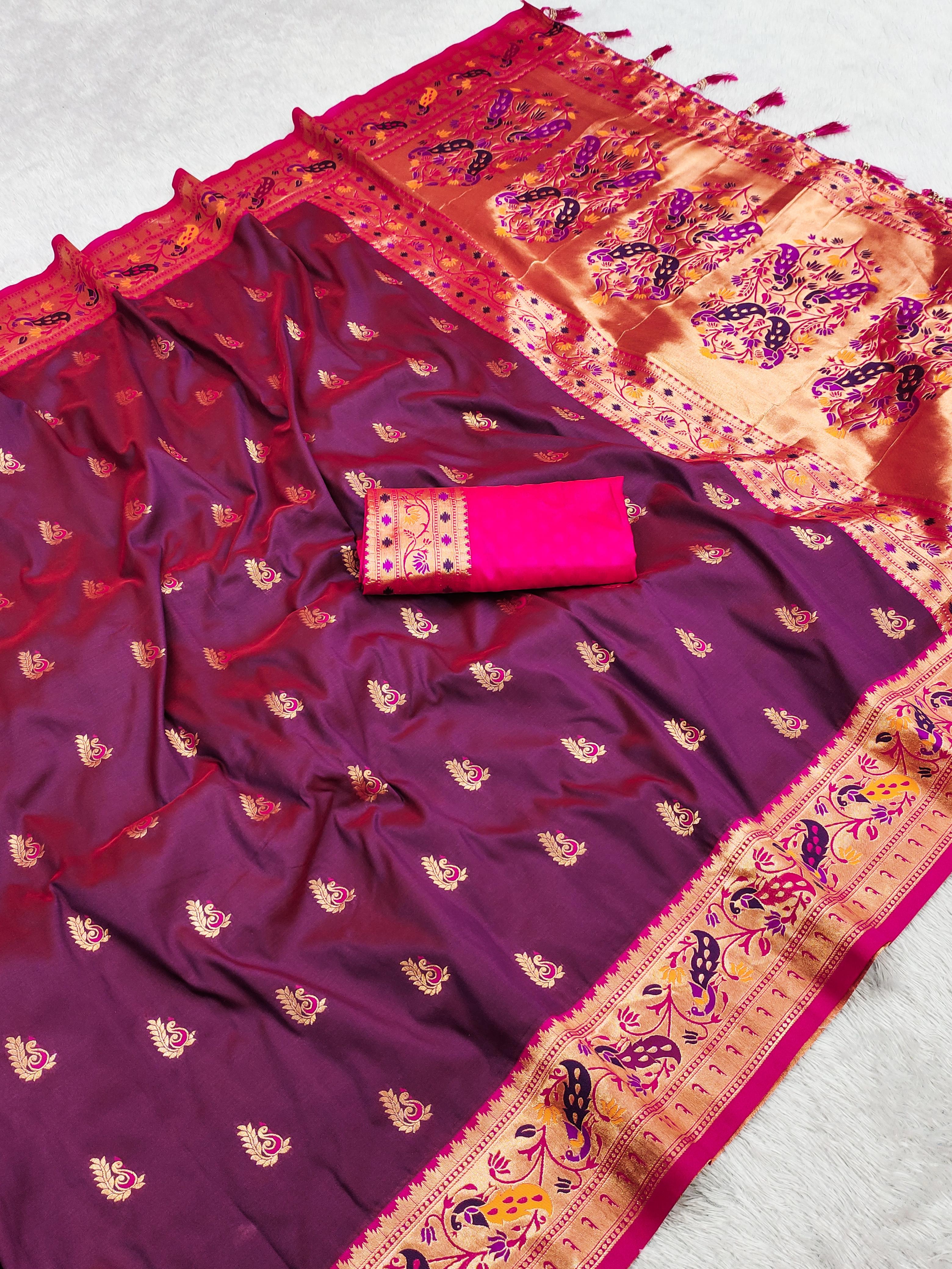 Lekha MN Royal  Paithani 1 Soft Paithni Silk Zari Weaving Saree Collection