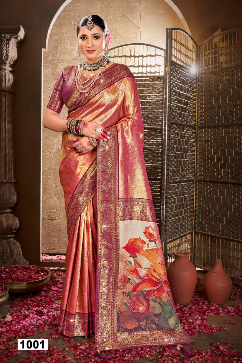 Saroj Silver Jubilee Saroski Vol 1 Festive Wear Silk Saree Collection