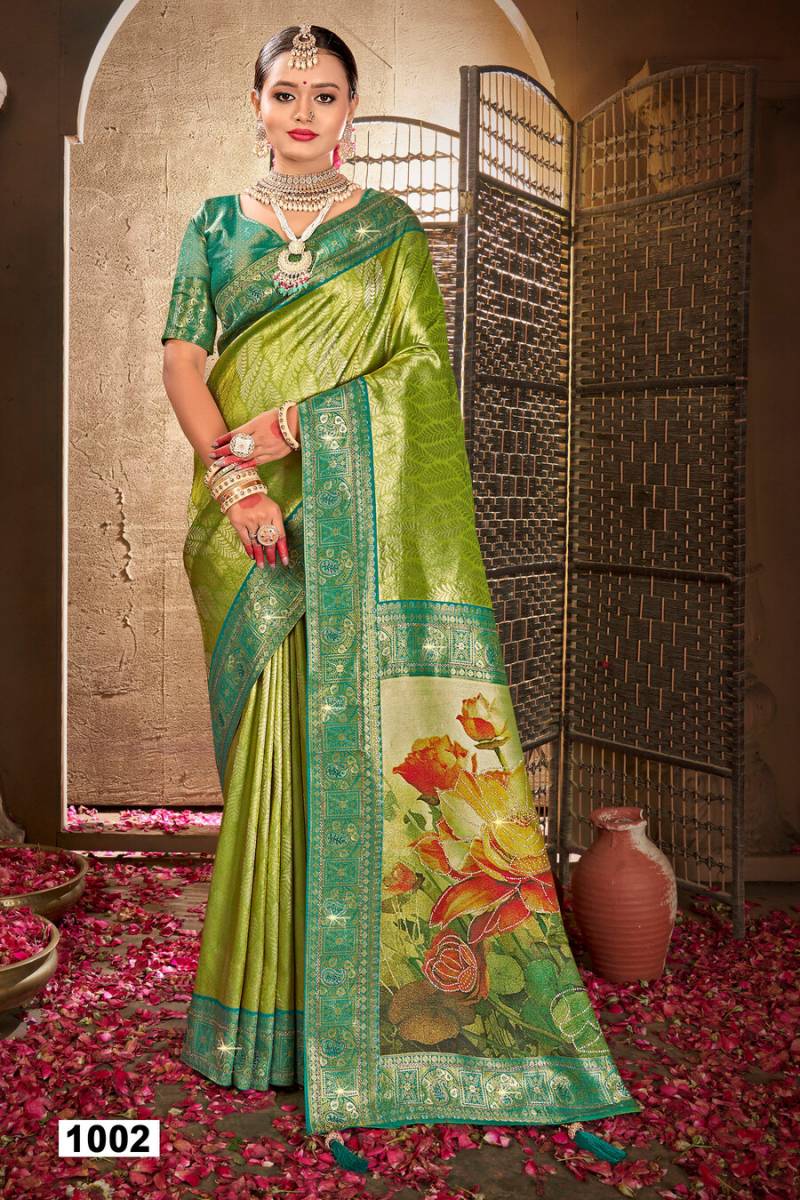 Saroj Silver Jubilee Saroski Vol 1 Festive Wear Silk Saree Collection