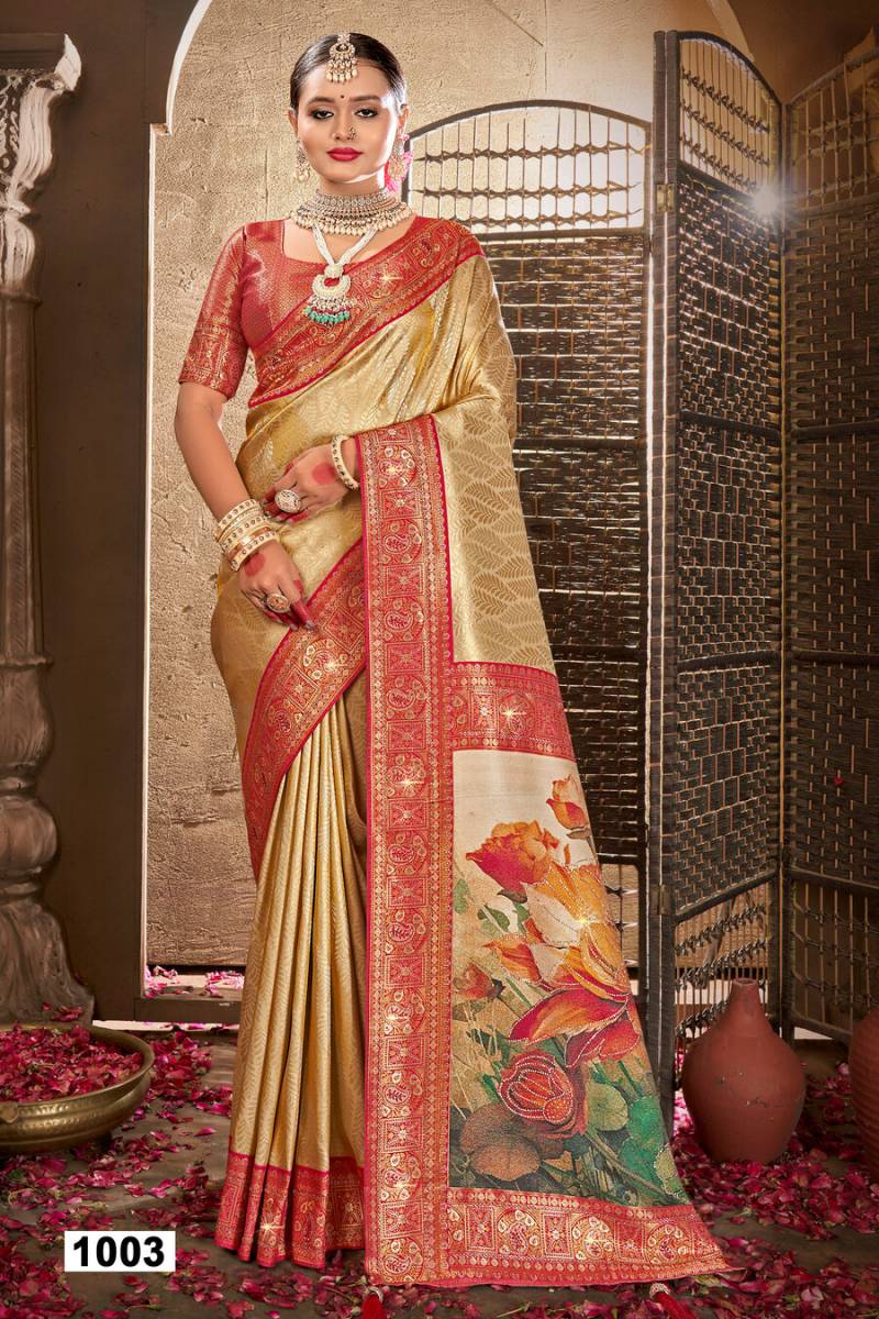 Saroj Silver Jubilee Saroski Vol 1 Festive Wear Silk Saree Collection