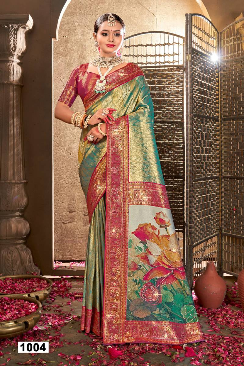 Saroj Silver Jubilee Saroski Vol 1 Festive Wear Silk Saree Collection
