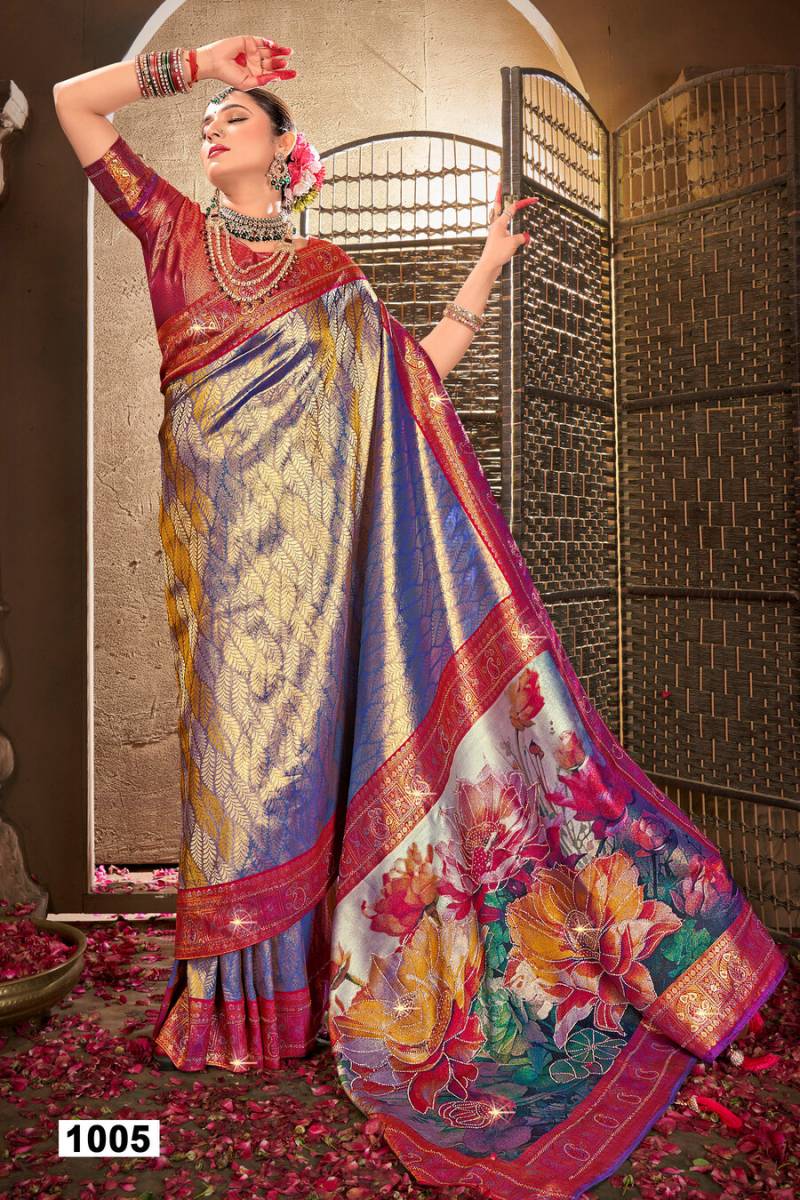 Saroj Silver Jubilee Saroski Vol 1 Festive Wear Silk Saree Collection
