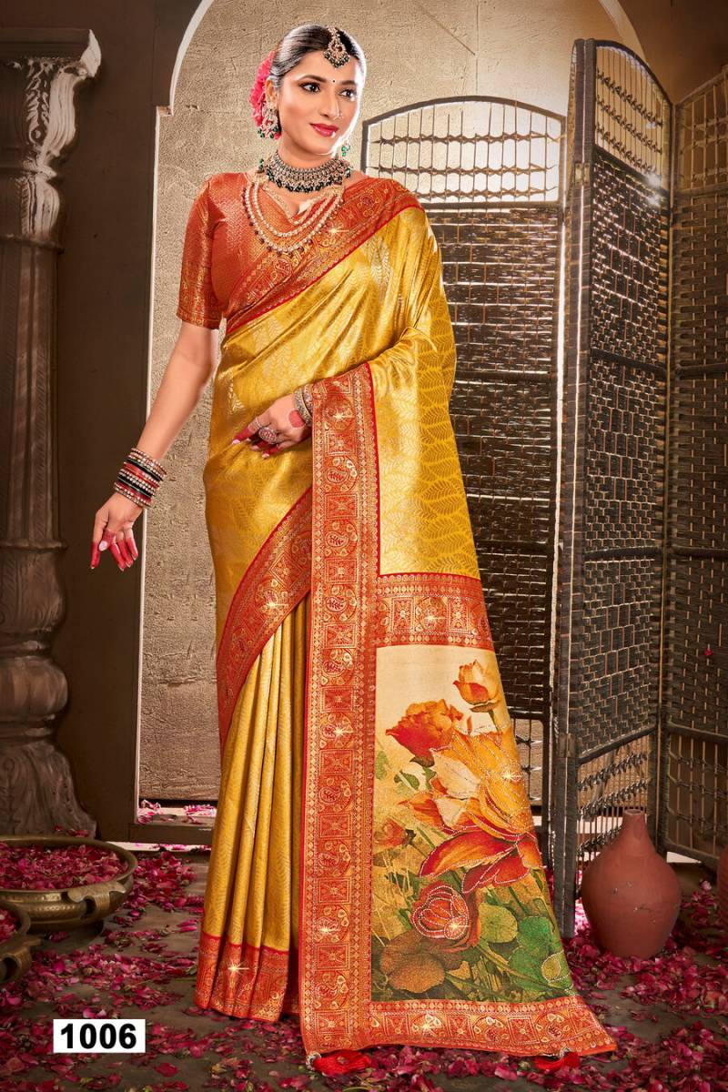 Saroj Silver Jubilee Saroski Vol 1 Festive Wear Silk Saree Collection